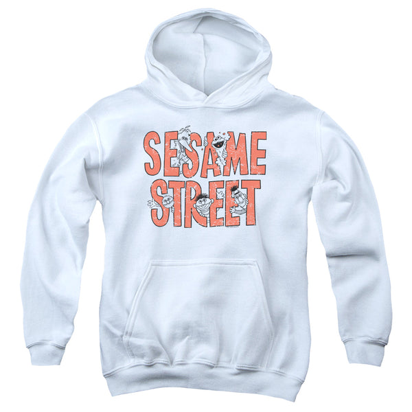 Sesame Street - In Letters Youth Hooded Sweatshirt