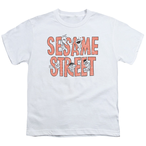 Sesame Street - In Letters Youth Short Sleeve