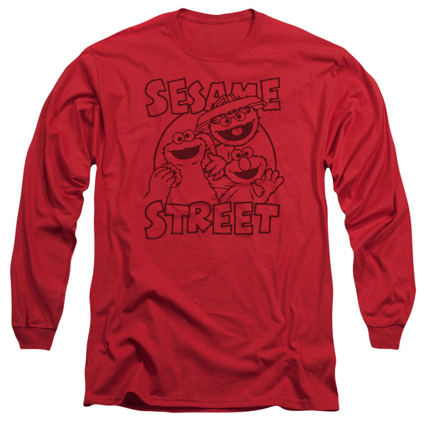 Sesame Street - Group Crunch Adult Long Sleeve