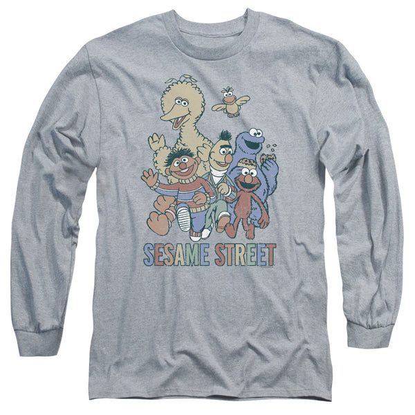 Sesame Street - Colorful Group Adult Long Sleeve