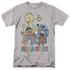 Sesame Street - Colorful Group Adult Regular Fit Short Sleeve