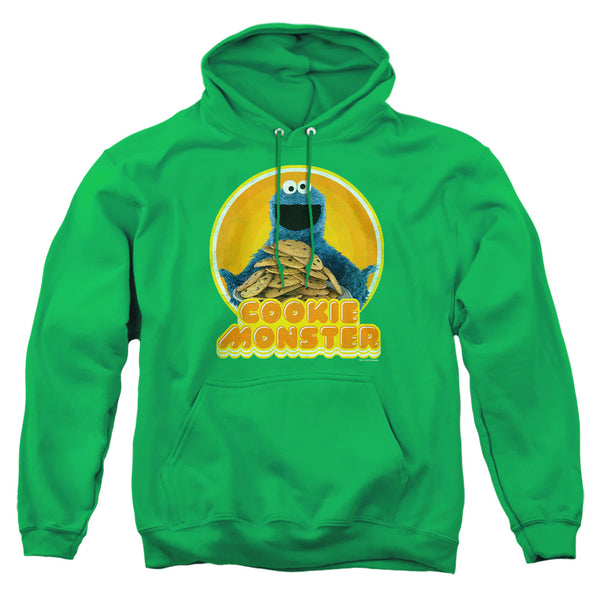 Sesame Street - Cookie Iron On Adult Pullover Hoodie