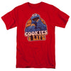 Sesame Street - Cookies 4 Life Adult Regular Fit Short Sleeve