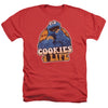 Sesame Street - Cookies 4 Life Adult Regular Fit Heather Short Sleeve