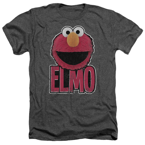 Sesame Street - Elmo Smile Adult Regular Fit Heather Short Sleeve