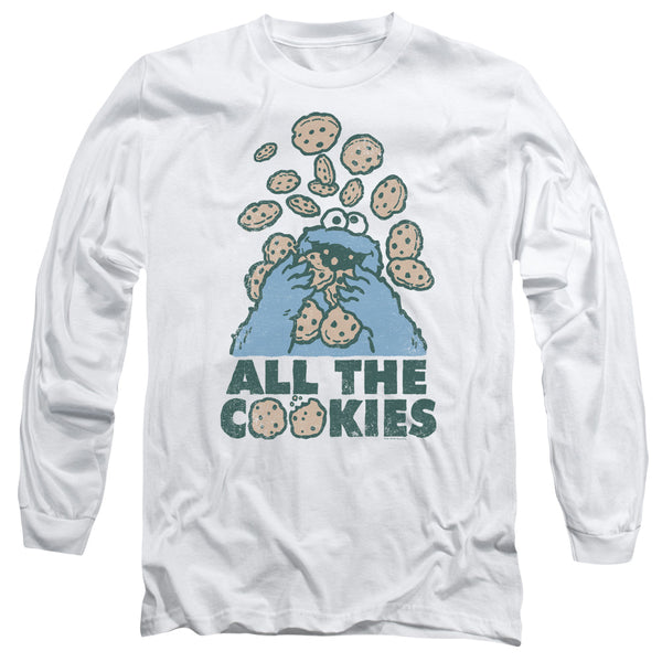 Sesame Street - All The Cookies Adult Long Sleeve