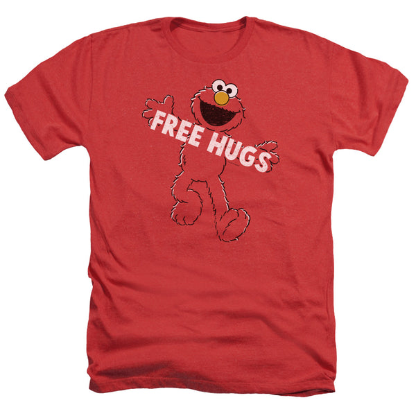 Sesame Street - Free Hugs Adult Regular Fit Heather Short Sleeve