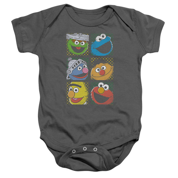 Sesame Street - Group Squares Infant Snapsuit
