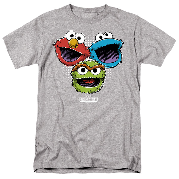 Sesame Street - Halftone Heads Adult Regular Fit Short Sleeve
