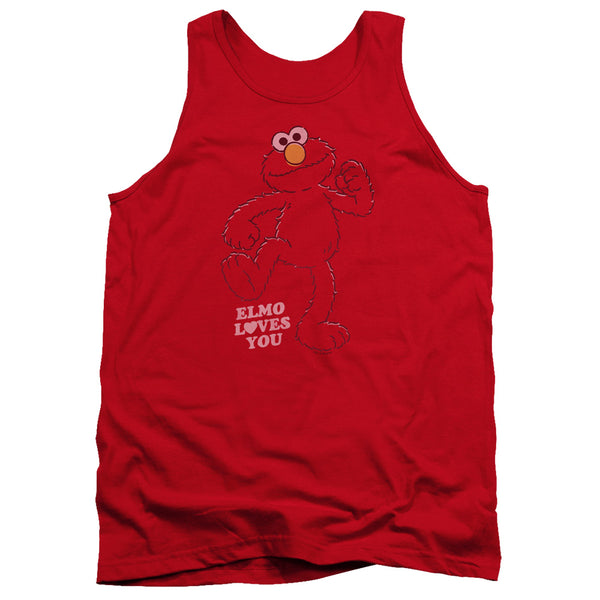 Sesame Street - Elmo Loves You Adult Tank Top