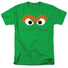 Sesame Street - Oscar The Grouch Face Adult Regular Fit Short Sleeve
