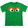 Sesame Street - Oscar The Grouch Face Youth Short Sleeve
