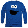 Sesame Street - Cookie Monster Face Adult Long Sleeve