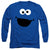Sesame Street - Cookie Monster Face Adult Long Sleeve