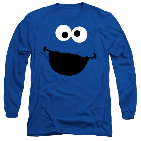 Sesame Street - Cookie Monster Face Adult Long Sleeve