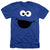 Sesame Street - Cookie Monster Face Adult Regular Fit Heather Short Sleeve