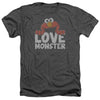 Sesame Street - Love Monster Adult Regular Fit Heather Short Sleeve