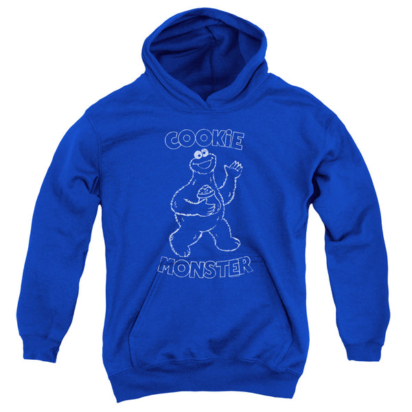 Sesame Street - Simple Cookie Youth Hooded Sweatshirt
