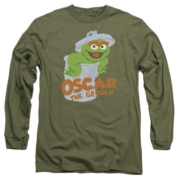 Sesame Street - Flat Oscar Adult Long Sleeve
