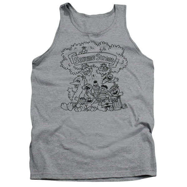 Sesame Street - Simple Street Adult Tank Top