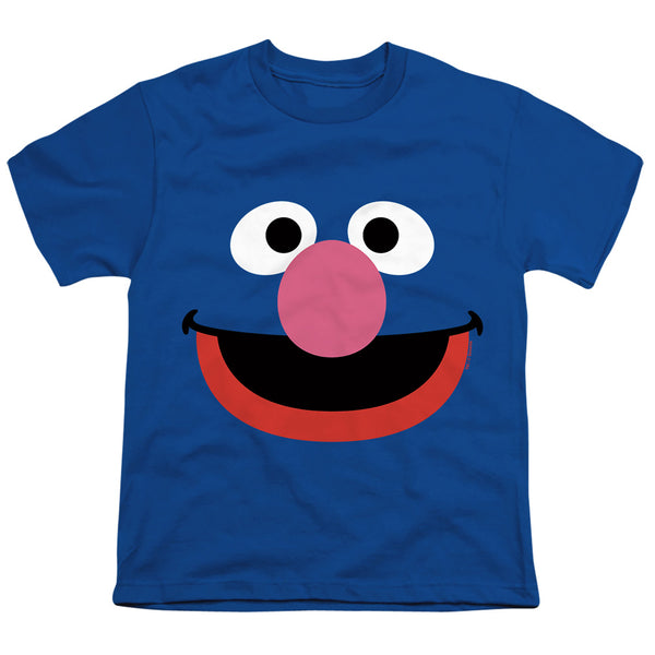 Sesame Street - Grover Face Youth Short Sleeve