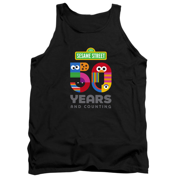 Sesame Street - 50 Years Logo Adult Tank Top