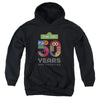 Sesame Street - 50 Years Logo Youth Hooded Sweatshirt
