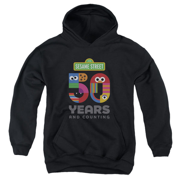 Sesame Street - 50 Years Logo Youth Hooded Sweatshirt
