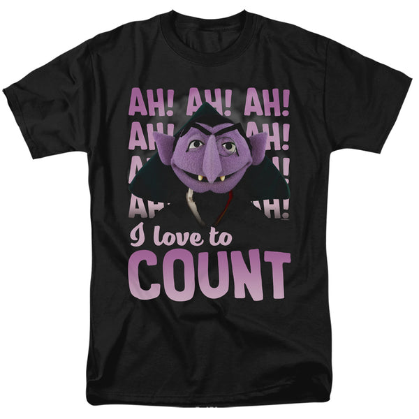 Sesame Street - The Count Ah! Ah! Ah! Adult Regular Fit Short Sleeve