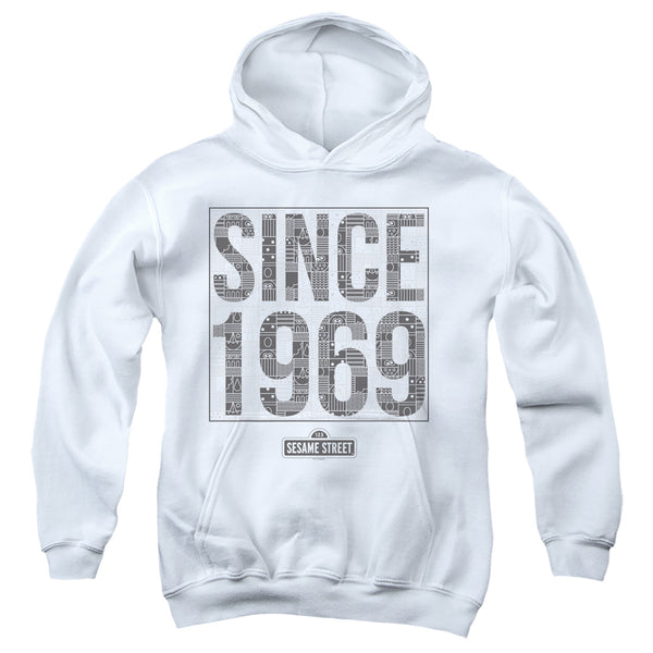 Sesame Street - Since 1969 Pattern Youth Hooded Sweatshirt