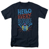 Sesame Street - Grover Hello Everybody Adult Regular Fit Short Sleeve