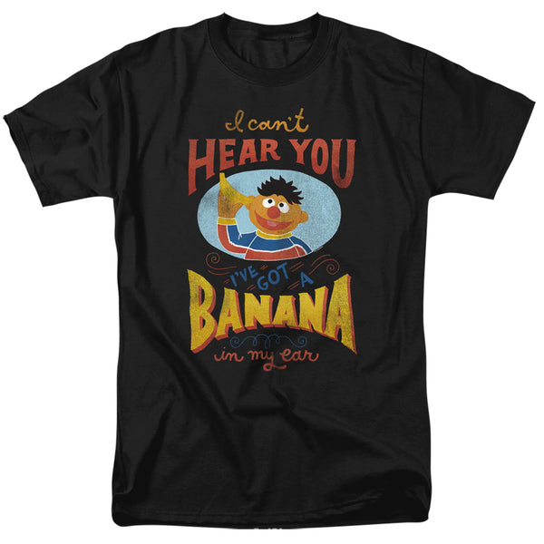 Sesame Street - Ernie Banana In My Ear Adult Regular Fit Short Sleeve