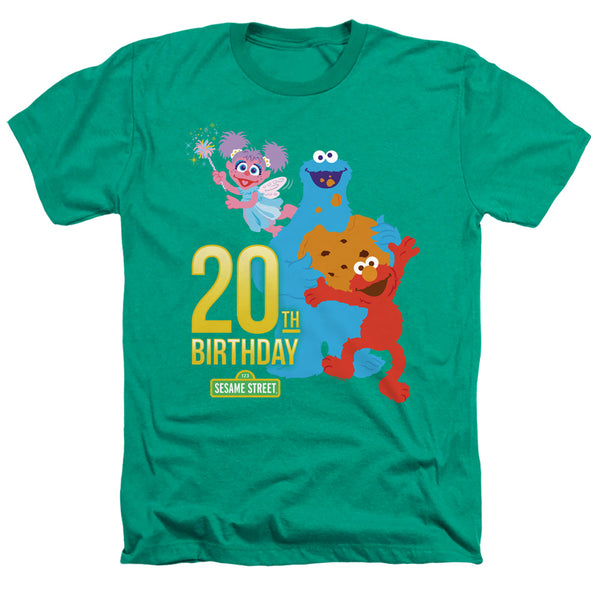 Sesame Street - 20Th Birthday Group Adult Regular Fit Heather Short Sleeve