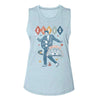 Elvis Sun Records Retro Shapes-Ladies Muscle Tank