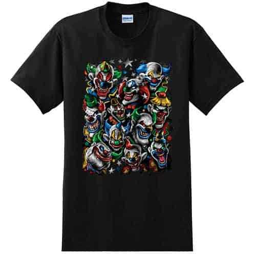 Colored Clowns - Graphic Tee