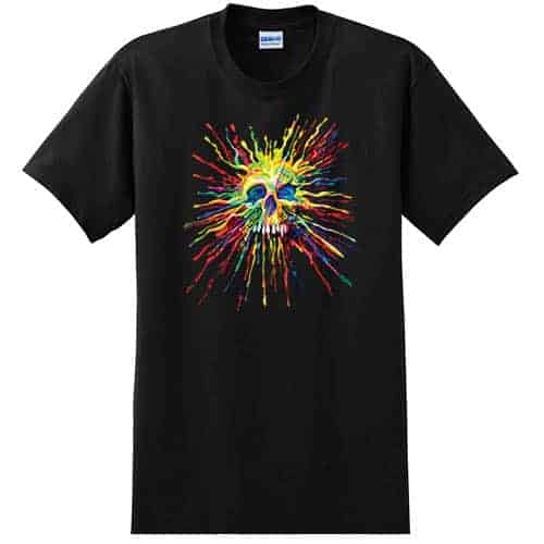 Splatter Skull - Graphic Tee