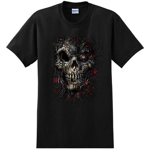 Cyborg Skull - Graphic Tee