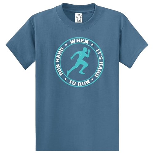 Run Hard When It's Hard To Run Graphic T-Shirt