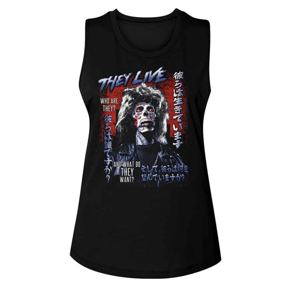They Live-They Live Who Are They-Ladies Muscle Tank