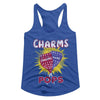 Tootsie Roll Charms Pops-Royal Ladies Slimfit Racerback