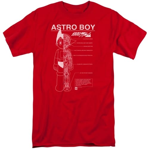 Astro Boy - Schematics Tall Shirts