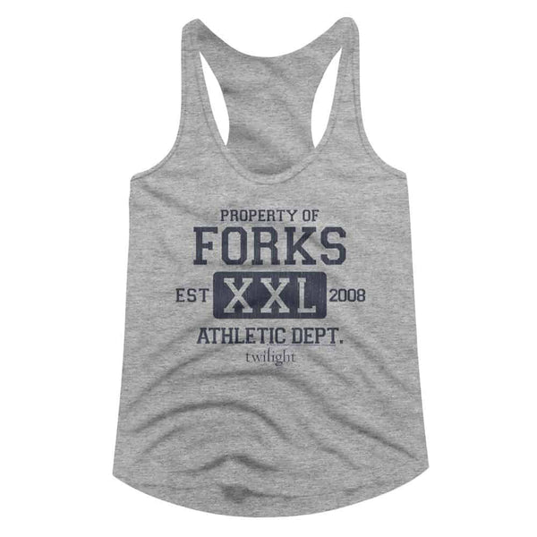 Twilight Forks Athletic Dept-Ladies Slimfit Racerback