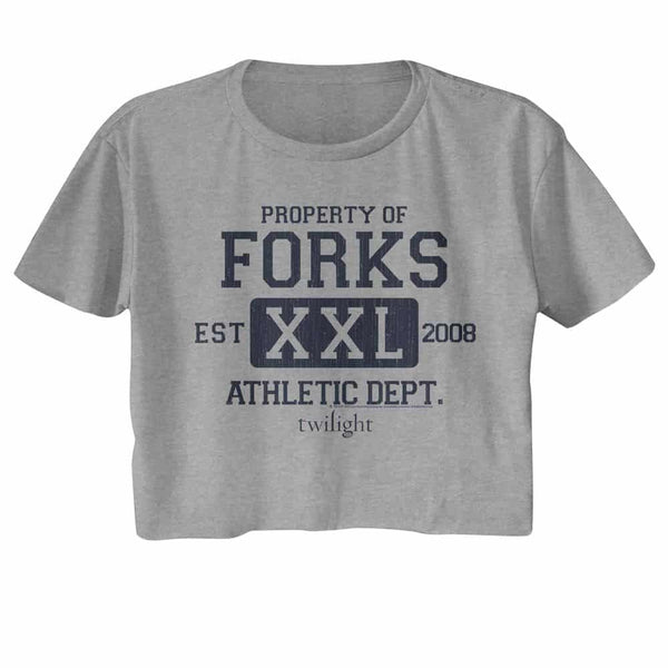 Twilight Forks Athletic Dept-Ladies S/S Festival Cali Crop