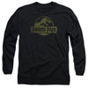 Jurassic Park - Distressed Logo Adult Long Sleeve
