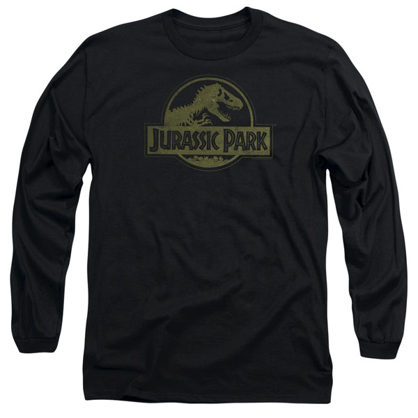 Jurassic Park - Distressed Logo Adult Long Sleeve