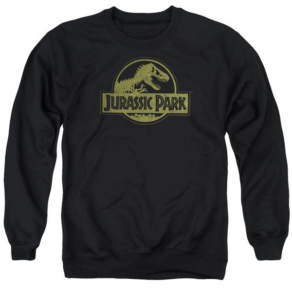 Jurassic Park - Distressed Logo Adult Crewneck Sweatshirt
