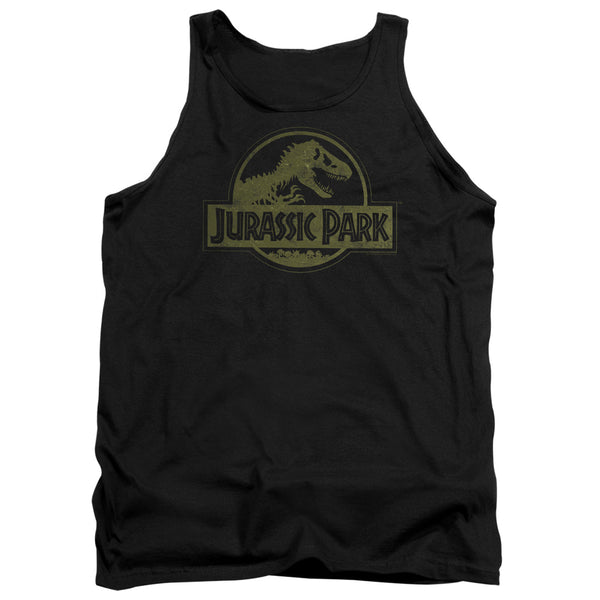 Jurassic Park - Distressed Logo Adult Tank Top