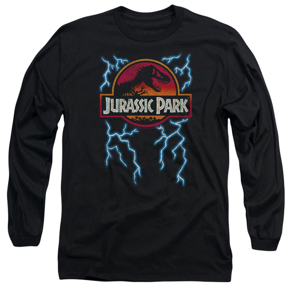 Jurassic Park - Lightning Logo Adult Long Sleeve