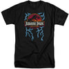 Jurassic Park - Lightning Logo Adult Tall Fit Short Sleeve
