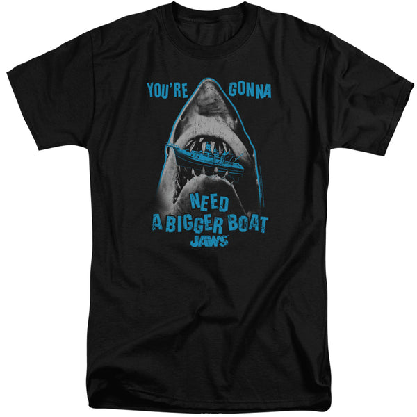Jaws - Boat In Mouth Adult Tall Fit Short Sleeve